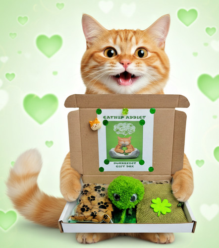 Cat toy catnip - box, for