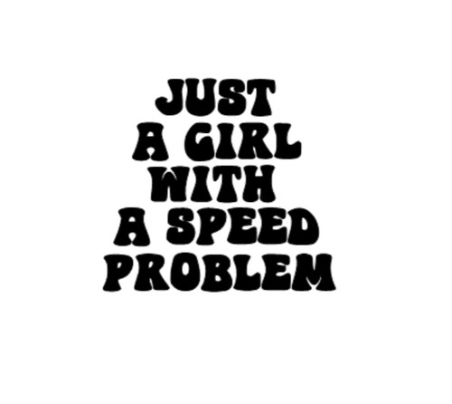 Just girl sticker decal car - just, a