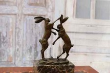 Two Boxing Hares - Hares