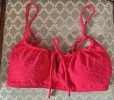 Banana Moon Red Bikini Top Size L