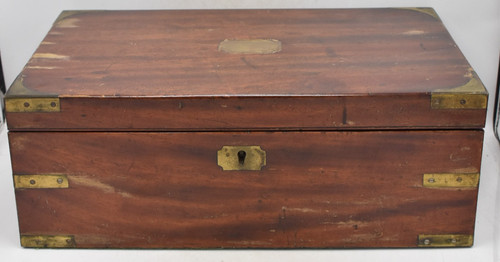 Antique mahogany brass bound - antique,