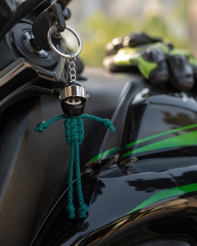 Handmade motorbike rider - handmade,