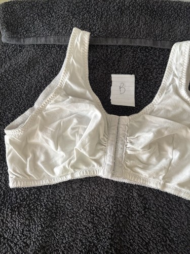 Front fastening white bra s - fastening, m&s