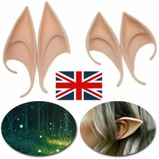 Rubber Elf Ears Fairy Pixie Pointed 1-5 Pairs Halloween Costume Cosplay Props