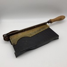 Vintage D.R.G.M. Bakelite Plastic Paper Photo Guillotine Cutter Trimmer