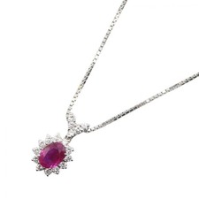 JEWELRY Ruby Diamond Necklace
