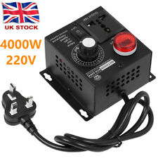 4000W 220V Variable Voltage Regulator Speed Motor Fan Control Controller UK