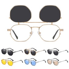 Double Lens Flip Up Sunglasses