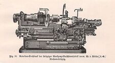 Turret Lathe - Werkzeug-Maschinenfabrik Leipzig - 1917 ~12x7cm -