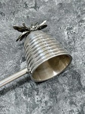 Unused Kenneth Turner Silver-plated Bee Hive Candle Snuffer Christmas