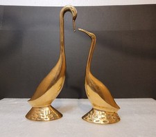 Vintage Brass Heron Ornament