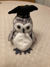 Beanie Babies Wiser The Owl Soft Plush Toy with Tag