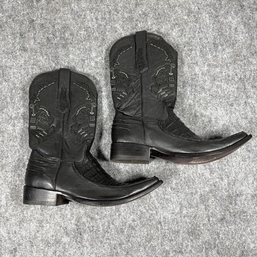 Corral black cowboy boots - boots, sz