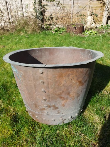 Copper log bin - copper,