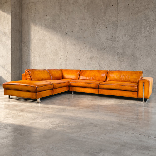 Roche bobois hand - hand, cognac