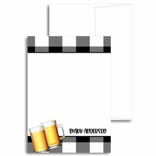 Personalized Mens Plaid Beers