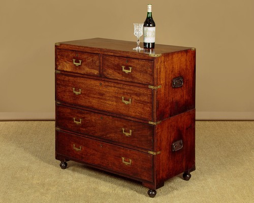 Antique campaign chest - chest, of