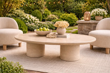 Travertine Oval Shape Dining