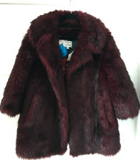 Genuine Antoni and Alison Purple Faux Fur Jacket with 3/4 Sleeves Stunning UK12