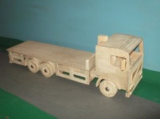 1:16th Scale Volvo F 6x4 Rigid Flatbed Wooden Model Truck