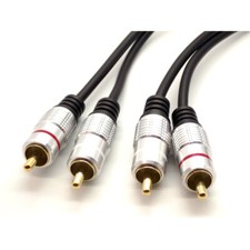 TWIN RCA PHONO CABLE PRO 2 x