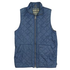 Barbour 90's Vest Sleeveless Full Zip Up Gilet Small  Navy Blue