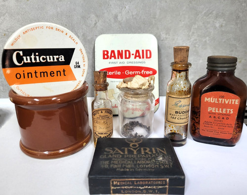 Old chemist jars - old,