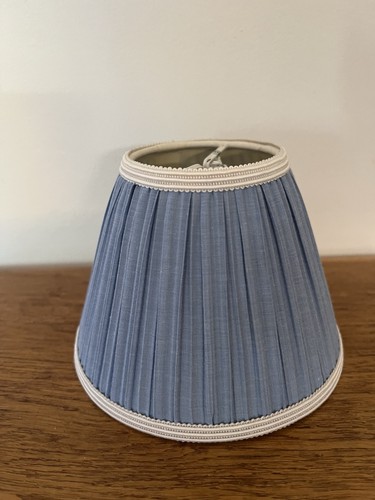Vintage blue lampshade - blue, on