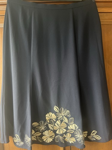 Dark blue eastex - lined, skirt