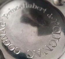 Prince Hubert de POLIGNAC CONGAC. France Silver Plate Tastevin Paris Circa 1900