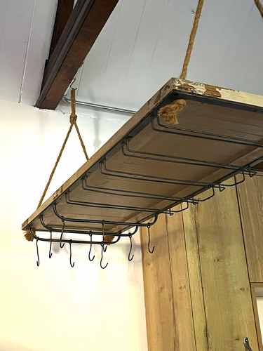 Rustic ceiling mounted pot - ceiling,