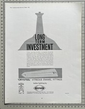 Benjamin Enamel Light Fittings - Tottenham London - 1962 Cutting 552