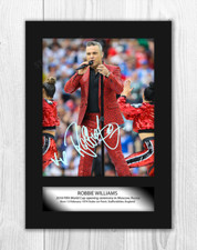 Robbie Williams 1 A4 signed