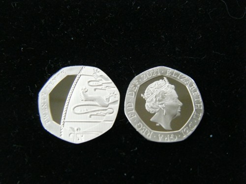 2021 proof 20p - twenty, pence