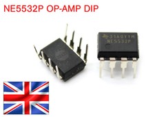 10x NE5532P - OP AMP, DUAL LOW NOISE, DIP8 - FREE UK POSTAGE (Pack of 10) .
