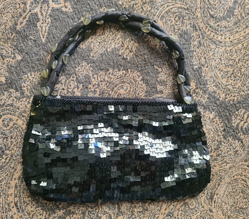 Designer black sequinned party - sequinned,