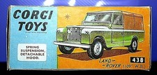 Land Rover reproduction box for die cast Corgi model 109'' WB 438