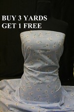 Duck Egg Blue White Floral