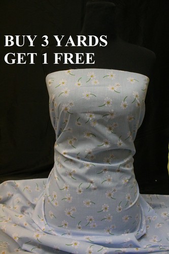 Duck egg blue - blue, floral