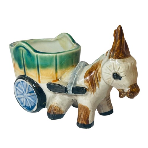 Ceramic vintage donkey - ceramic,