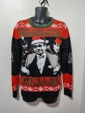 Only Fools and Horses Men’s Novelty Christmas Jumper S M Xmas Del Boy Rodney