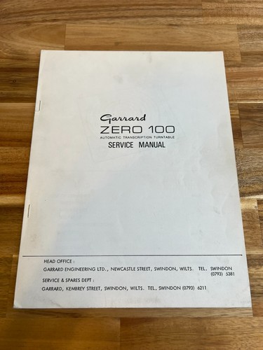 Garrard zero 100 turntable - garrard,