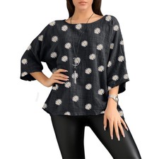 New Womens Italian Daisy Print