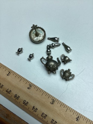 Miniature doll house - , pewter