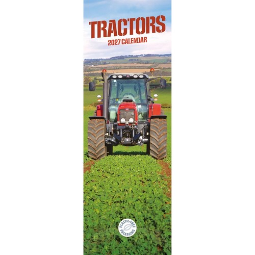 Tractors slim calendar - tractors, 2027