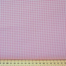 Candy Stripes Mini Gingham / Checks 100% COTTON Poplin Fabric Metre Fat Quarter