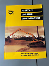 JCB JS220LR Long Reach Tracked Excavator Brochure