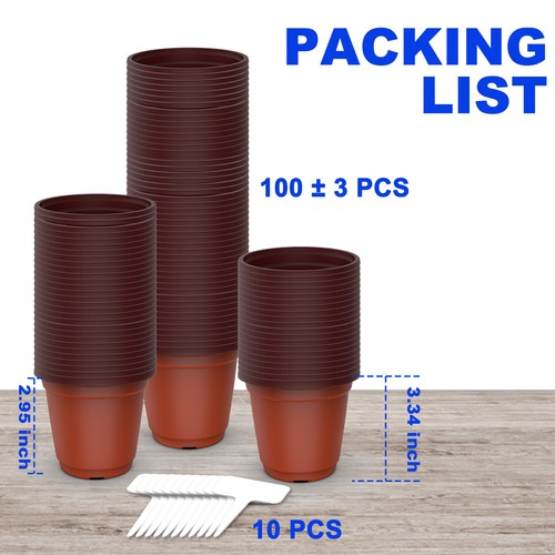 100pcs plastic plant flower - 100pcs,