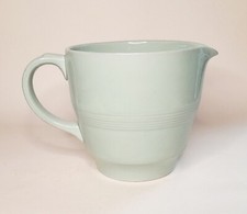 Vtg Woods Ware BERYL green custard milk jug 1¼-pint c1940s-50s Utility