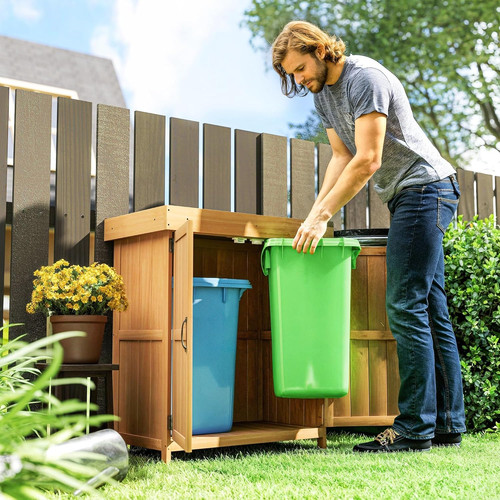 Outdoor wooden garden storage - outdoor,